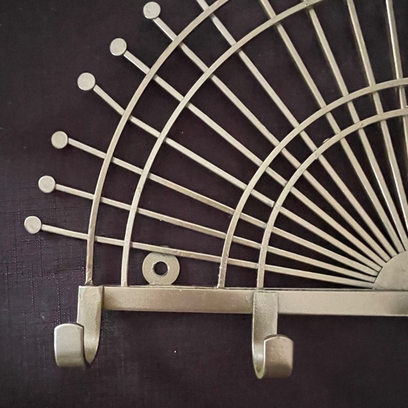 Wall Decor Sunrise Sunset Sun Deco Fold Metal Fan Wall Decor With